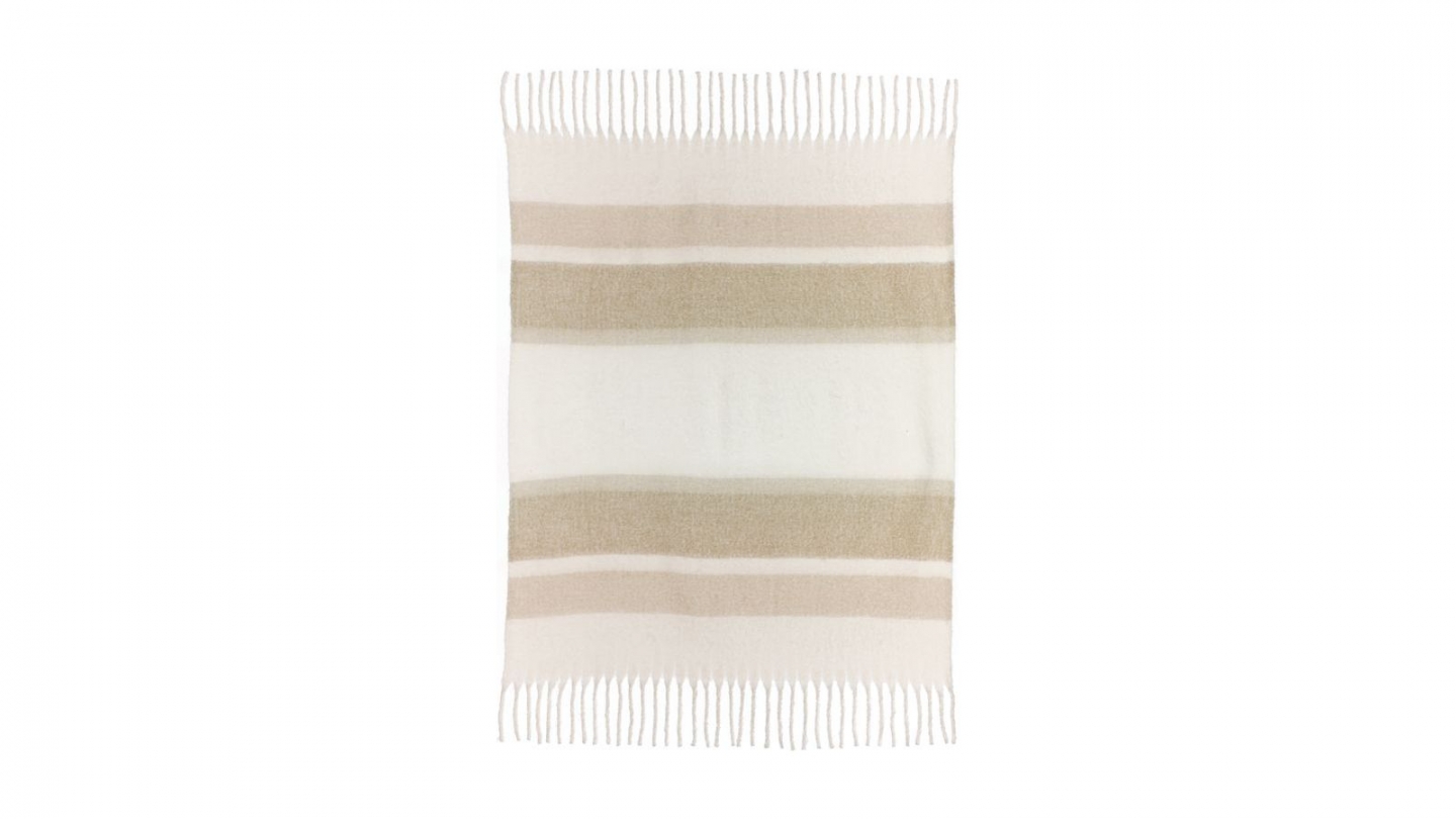 Plaid naturel 130 x 160 cm - Isabel