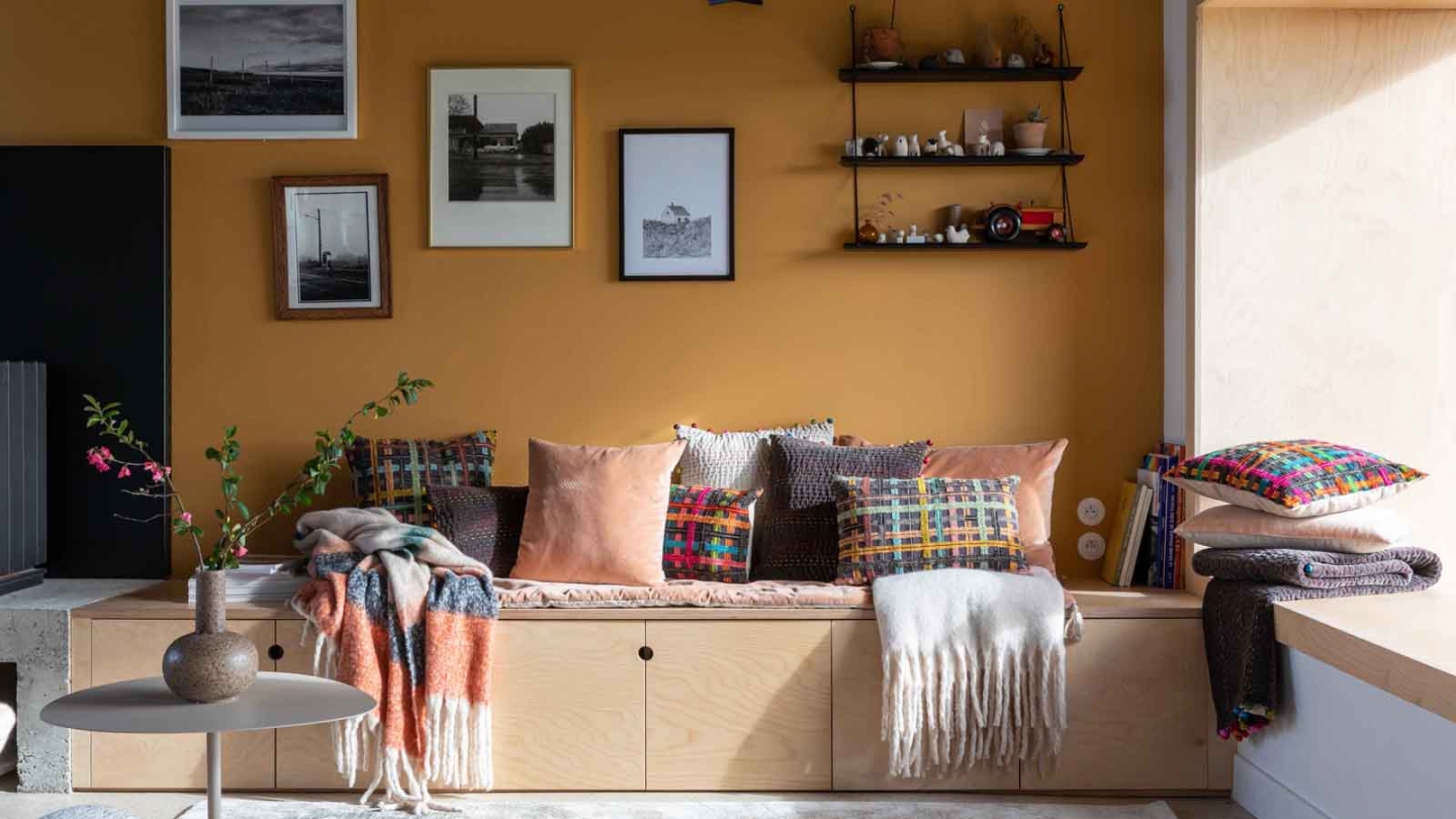 Plaid multicolore châtaigne 130 x 160 cm - Isabel