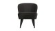 Fauteuil en velours anthracite - Sara