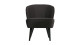 Fauteuil en velours anthracite - Sara