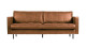 Canapé 3,5 places en cuir cognac - Rodéo Classic