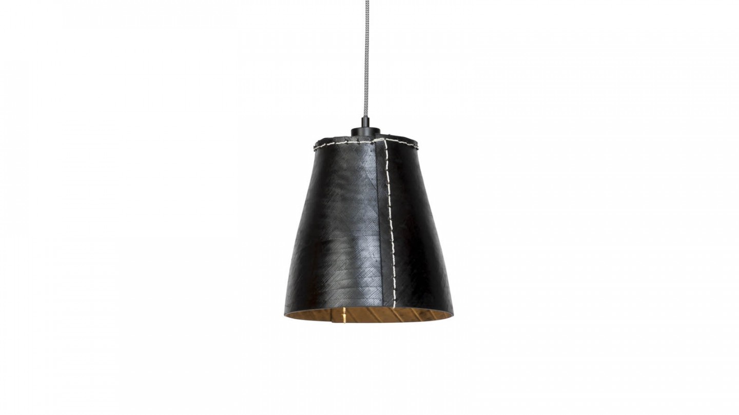 Suspension 1 abat jour noir L - Collection Amazon - Good&Mojo