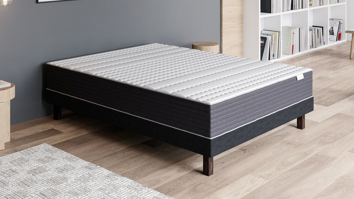 Ensemble matelas mémoire + sommier 180x200 Memo Supreme Hbedding - Mousse ergonomique et mousse effet mémoire de forme