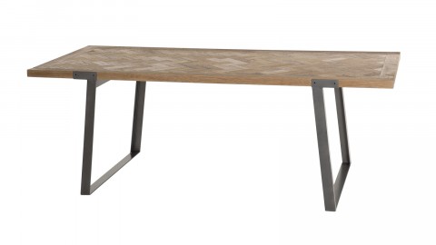 Table à manger 220x100cm sapin et métal - Carla