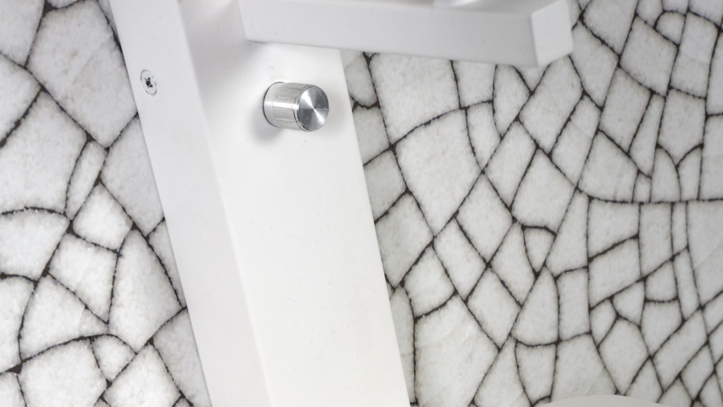 Applique murale en métal blanc avec étagère et port USB - Collection Florence - It's About Romi