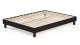Sommier à lattes 180x200 tissu déco noir - Axel