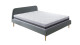 Ensemble matelas mémoire 180x200 + Lit gris foncé + sommier à lattes - Mousse HD + Mémoire de forme - Memo Luxe