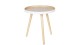 Table d'appoint blanche et bois - Sasha