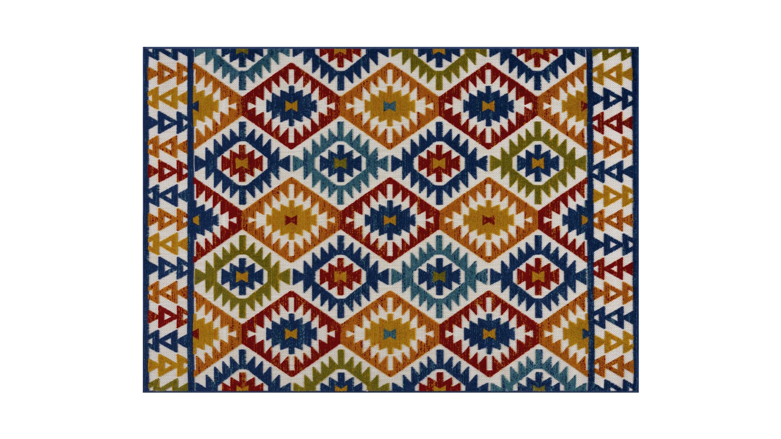 Tapis d'extérieur scandInave Multicolore 70x140cm - Joe