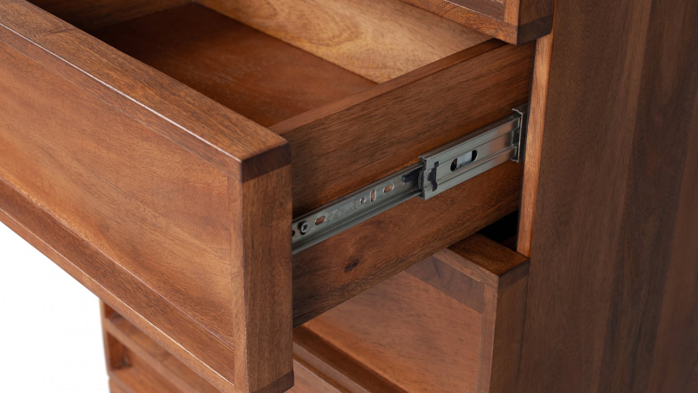 Commode en manguier 5 tiroirs - Collection Forrest - Woood