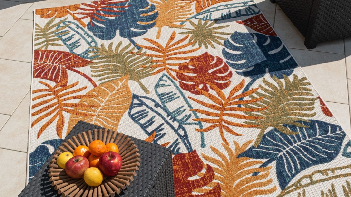 Tapis d'extérieur scandinave Multicolore 70x140cm - Collection Joe