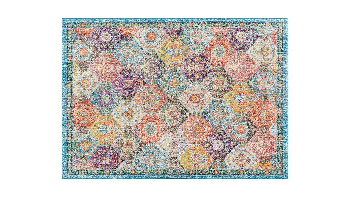 Tapis vintage Multicolore 200x290cm - Collection Rhys