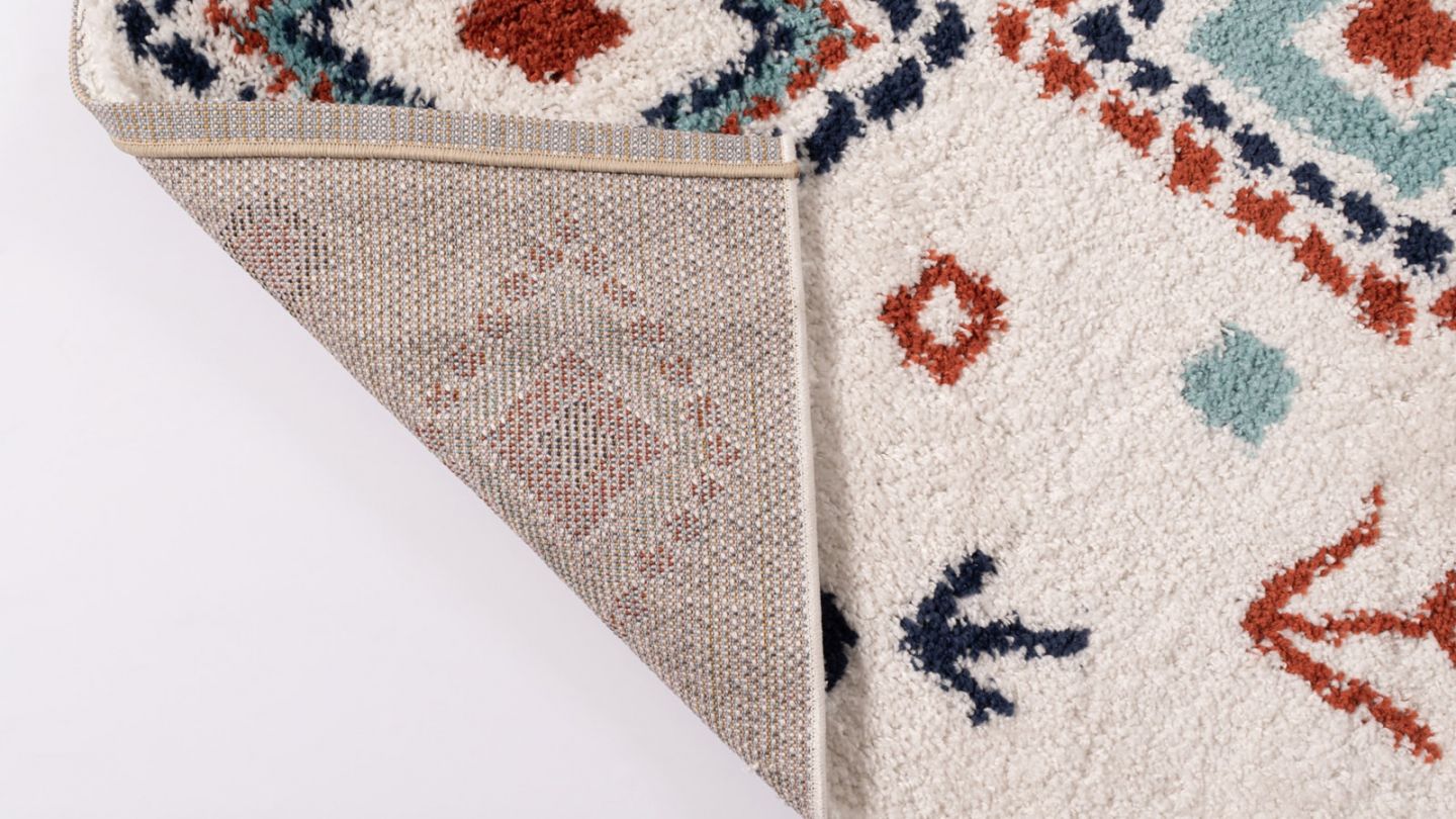 Tapis shaggy TIPI 263 multi 160x230cm - Hauteur fil 30 mm - Denstité 1800 gr/m2 - 100% polypropylène