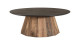 Table basse ronde en bois de pin recyclé - Dandy
