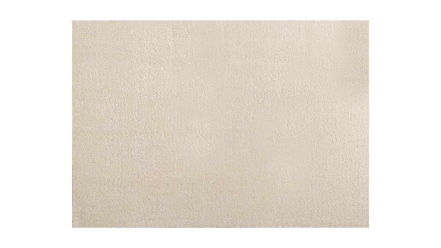 Tapis à poils longs uni blanc 120x160 cm - Oslo