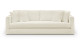 Canapé 4 places avec 4 coussins déco en tissu bouclette beige - Denver