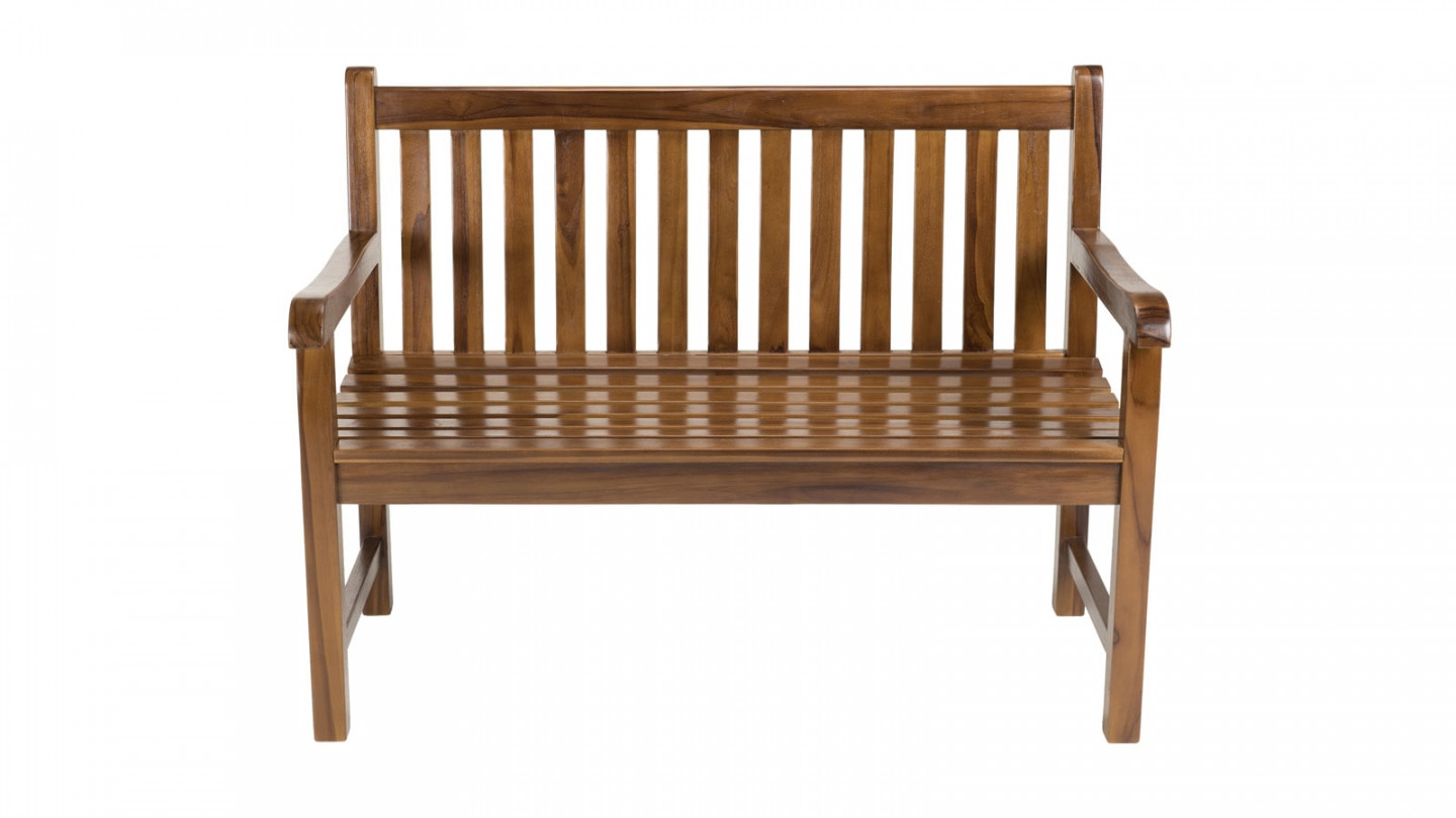 Banc de jardin Java en teck huilé - Maeva