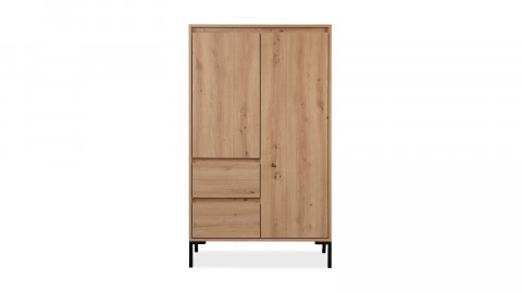Buffet haut 2 portes effet chêne - Ronda