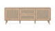 Meuble TV cannage et effet bois 175 cm - Padang