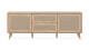 Meuble TV cannage et effet bois 175 cm - Padang