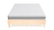 Ensemble lit Paco effet chêne 160x200 + Matelas mousse Clean Confort 16 cm
