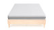Ensemble lit Paco effet chêne 160x200 + Matelas mousse Clean Confort 16 cm