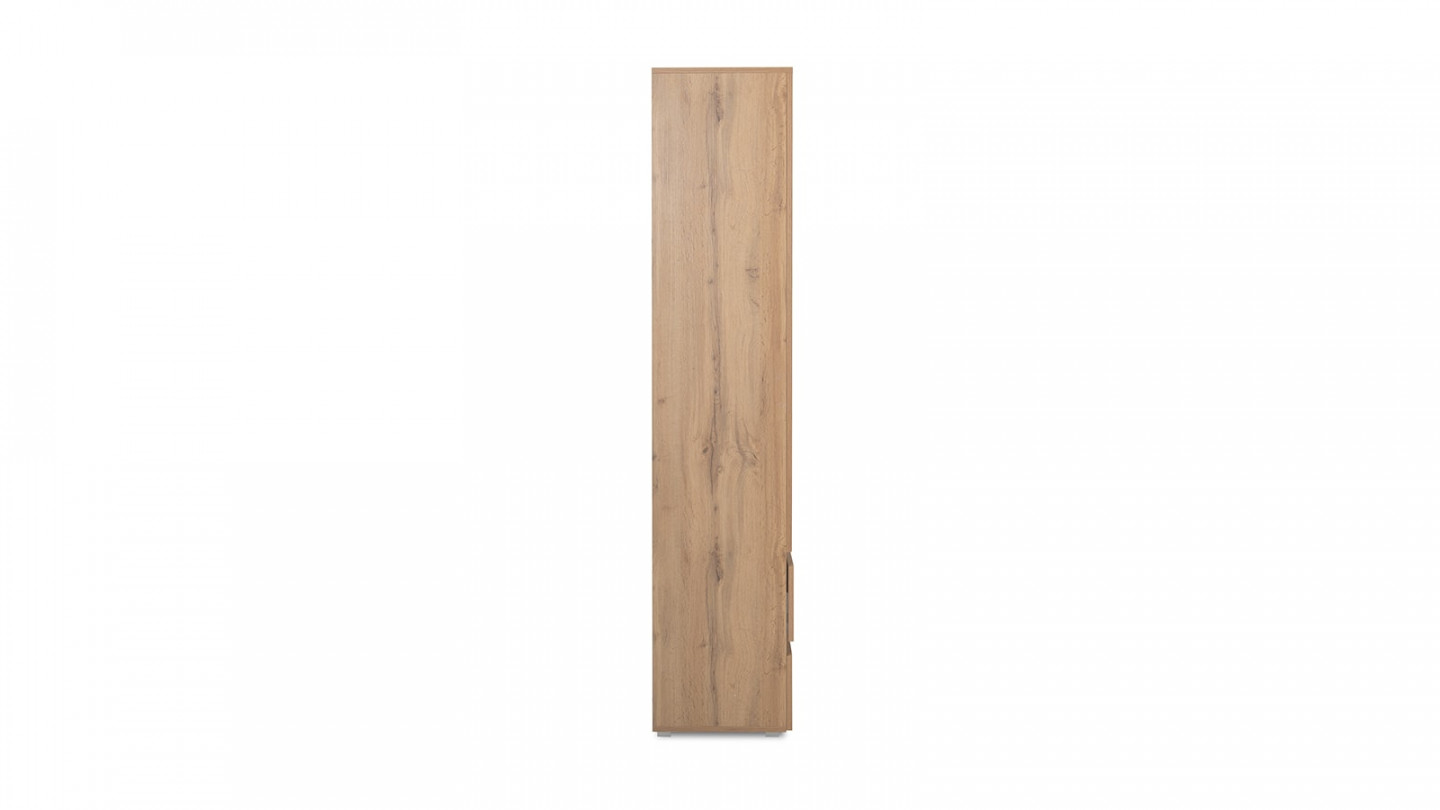 Vaisselier 2 portes 2 tiroirs effet chêne 80 cm - Medea