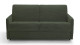 Canapé convertible 3 places en velours côtelé vert - Ouverture express - Couchage quotidien - Matelas HD 140x190 - Sienne