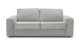 Canapé convertible 3 places en velours côtelé gris - Ouverture express - Couchage quotidien - Matelas HD 140 x 190 - Dario