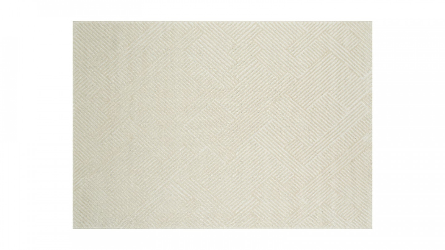 Tapis relief Ecru 200x290 - Carlotta