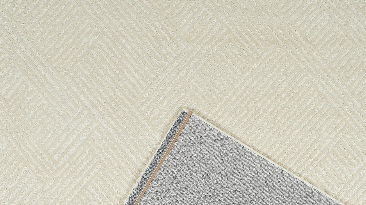 Tapis relief Ecru 200x290 - Carlotta