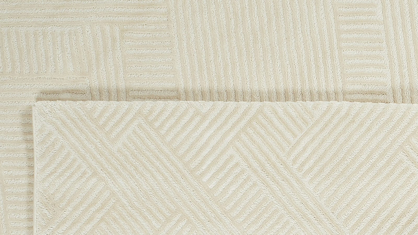 Tapis relief Ecru 200x290 - Carlotta