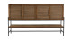 Buffet 4 portes en de teck recyclé 170cm - Sixtine