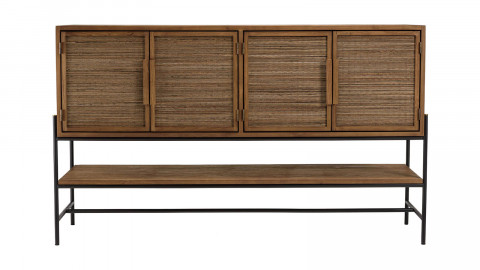 Buffet 4 portes en de teck recyclé 170cm - Sixtine