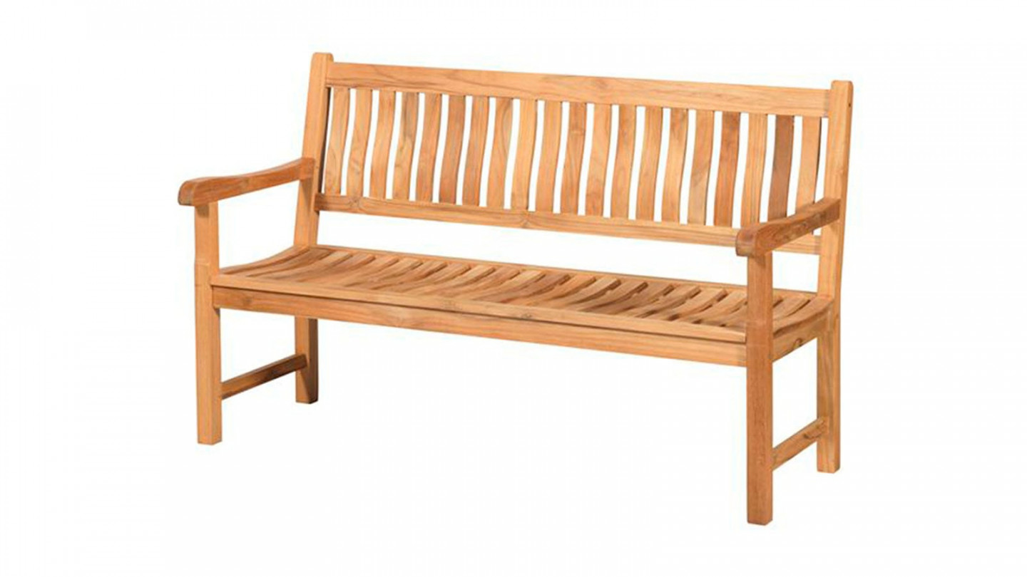 Banc de jardin 3 places en teck - Comfort