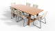 Ensemble table de jardin 6 à 8 personnes 220 cm Laguna + 6 chaises Erin