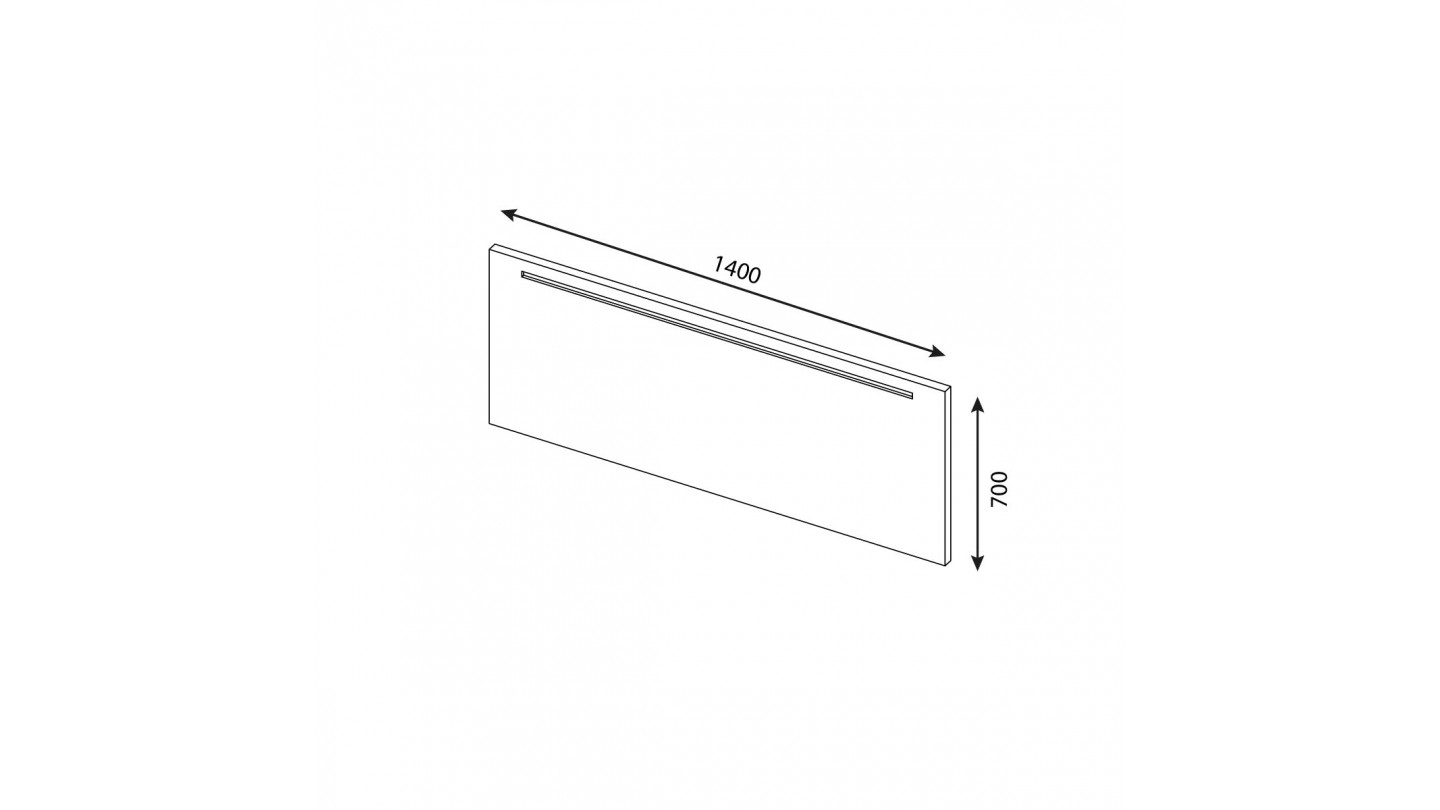 Meuble de salle de bains 140 cm Opale blanc - 2 tiroirs - double vasque + miroir + demi-colonne ouverture à gauche - Loft