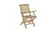 Ensemble de 2 fauteuils de jardin Java en teck - Fun