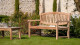 Banc de jardin ovale en teck - Fun