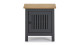 Table de chevet 1 porte en pin massif gris anthracite - Fabia