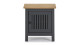 Table de chevet 1 porte en pin massif gris anthracite - Fabia