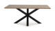 Table à manger rectangulaire effet bois naturel 180 cm 8 pers. - Clara