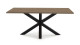 Table à manger rectangulaire effet noyer 180 cm - Clara