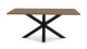 Table à manger rectangulaire effet noyer 180 cm - Clara
