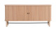 Buffet à portes coulissantes placage chêne 160 cm - Lino