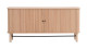 Buffet à portes coulissantes placage chêne 160 cm - Lino