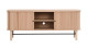Meuble TV à portes coulissantes placage chêne 150 cm - Lino