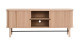 Meuble TV à portes coulissantes placage chêne 150 cm - Lino