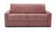 Canapé convertible 3 places en velours côtelé vieux rose - Ouverture express - Couchage quotidien - Matelas HD 140 x 190