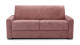 Canapé convertible 3 places en velours côtelé vieux rose - Ouverture express - Couchage quotidien - Matelas HD 140 x 190